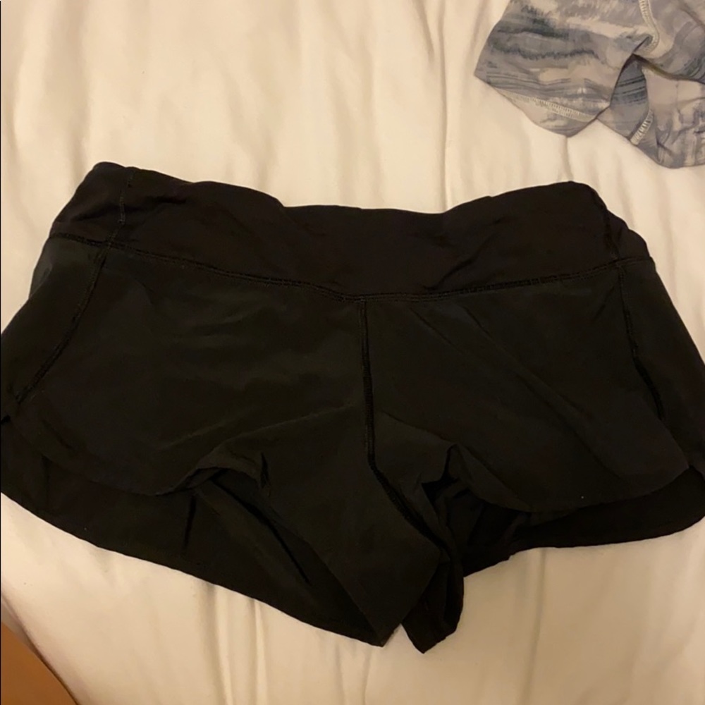 Black lululemon shorts